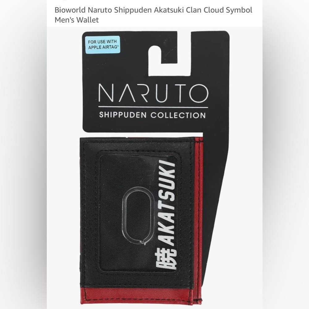 *new* Naruto Shippuden Akatsuki Men's Card Wallet